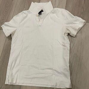 Banana Republic White Polo Shirt